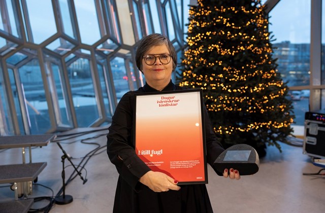 Anna Hildur heiðruð á degi íslenskrar tónlistar