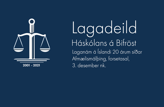 Lagadeild Háskólans á Bifröst 20 ára