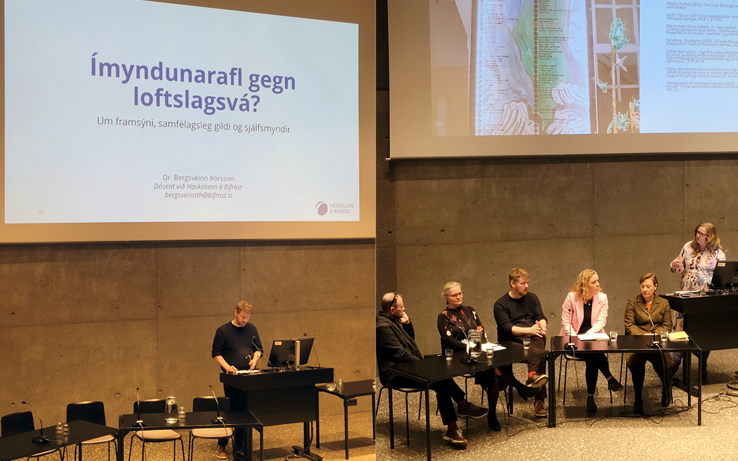 Bergsveinn Þórsson flutti erindi um loftslagsmál og rannsóknir
