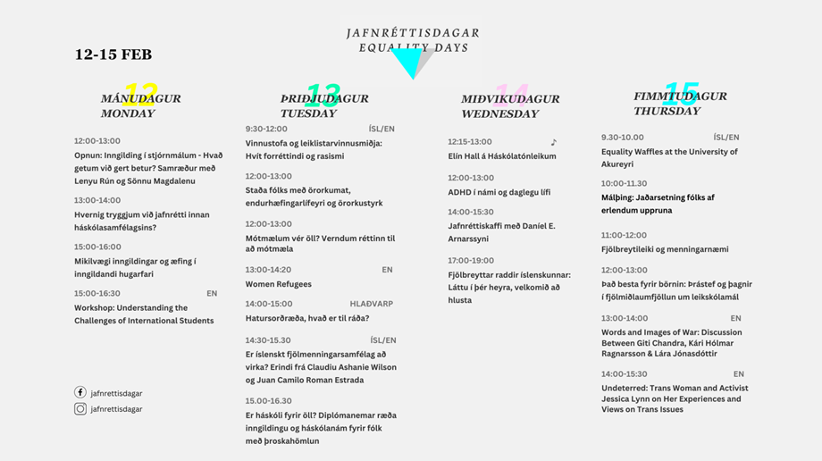Jafnréttisdagar háskólanna Equality Days