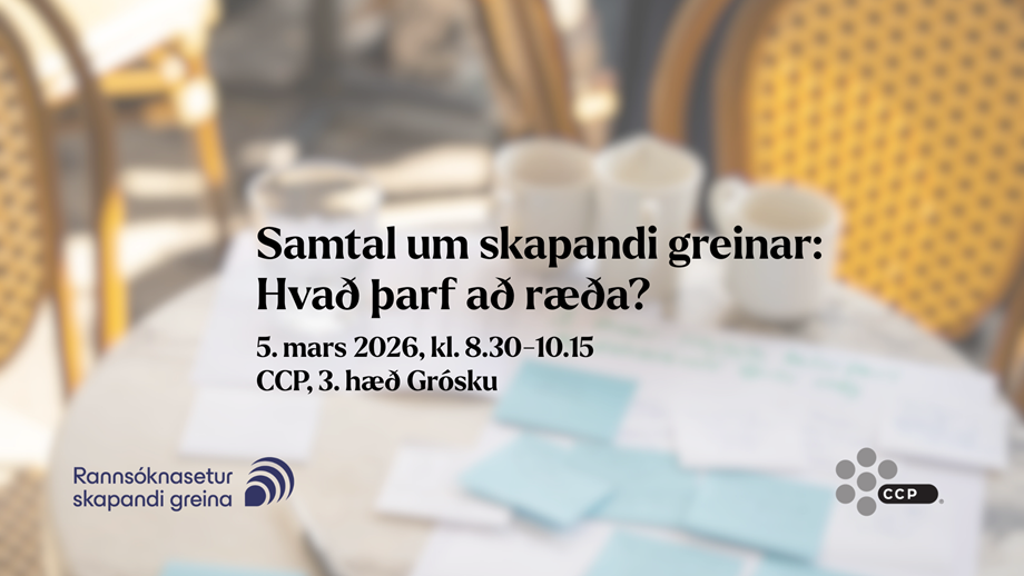 Samtal um skapandi greinar: Hvað þarf að ræða?