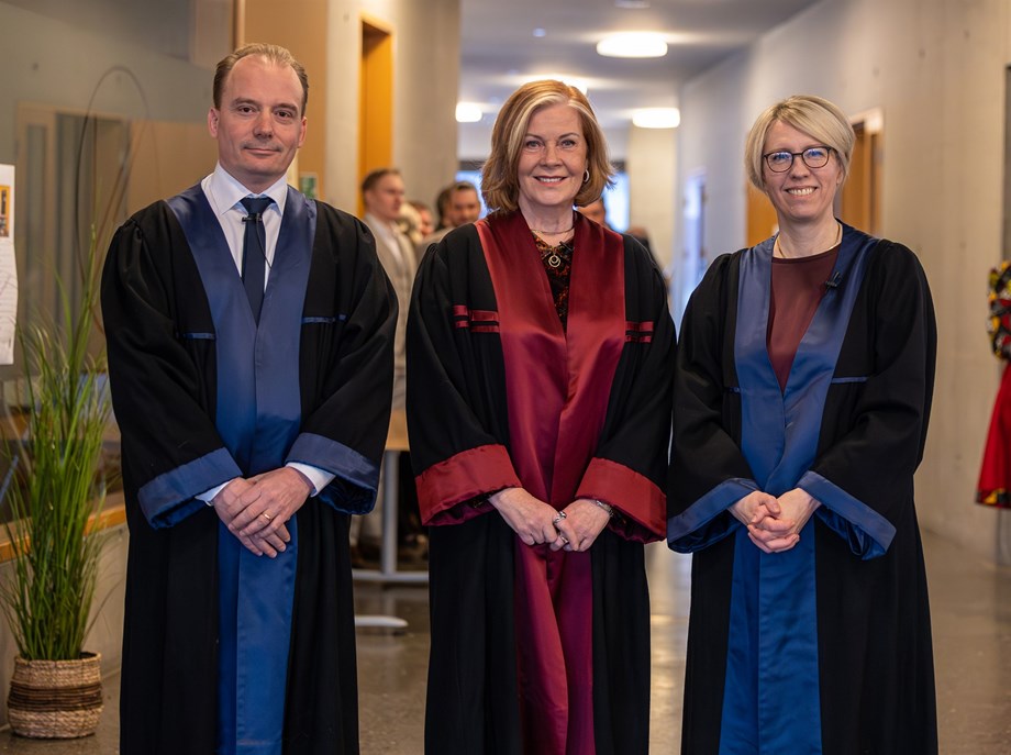 Frá vinstri: Haukur Logi Karlsson, Ólína Kjerúlf Þorvarðardóttir og Guðrún Johnsen