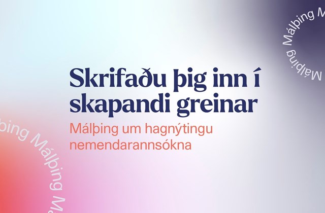 Nemendarannsóknir og gildi þeirra