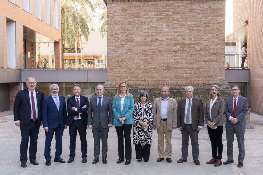 This photo is of the rectors of the university network and was taken on the occasion of their meeting in Barcelona this spring. The rector of Bifröst University is second from the right.