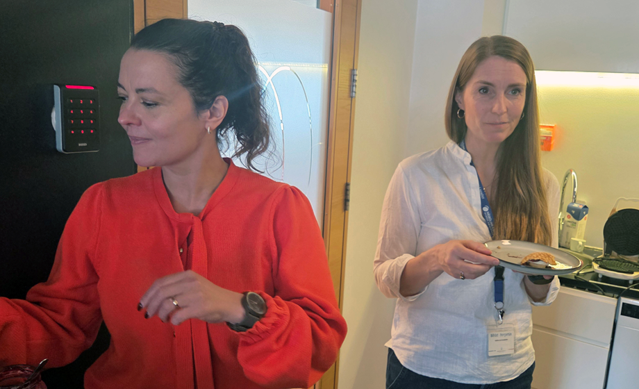 Sumarstemning í vöfflukaffi Háskólans á Bifröst