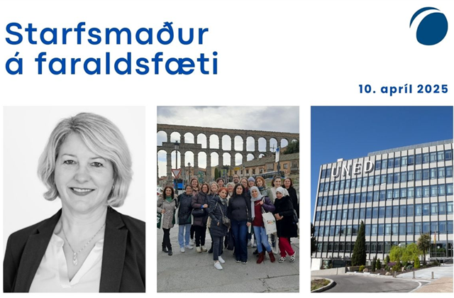 Starfsmaður á faraldsfæti - Dr. Rakel Heiðmarsdóttir heimsótti UNED